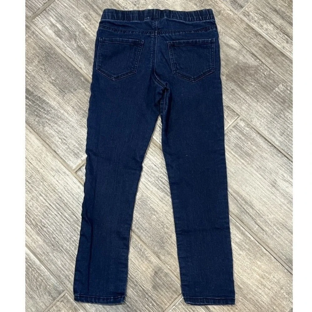 OshKosh Bgosh Girls Jeggings Size 7 Dark Wash‎ Denim Look Pull On Pants